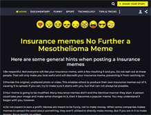 Tablet Screenshot of insurancememes.com